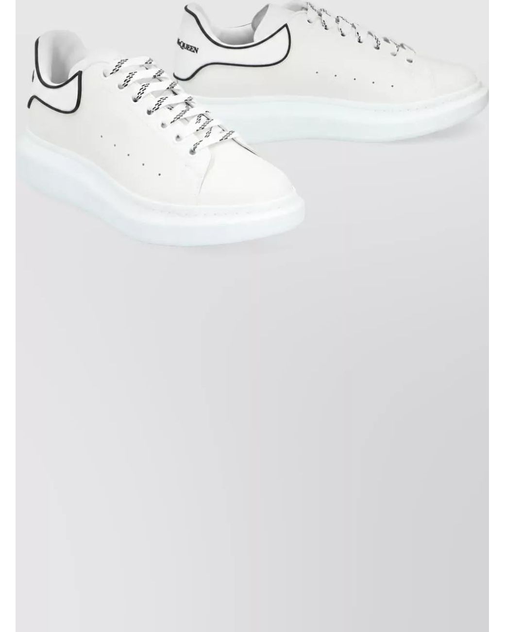 McQueen White Leather Chunky Sneakers for men