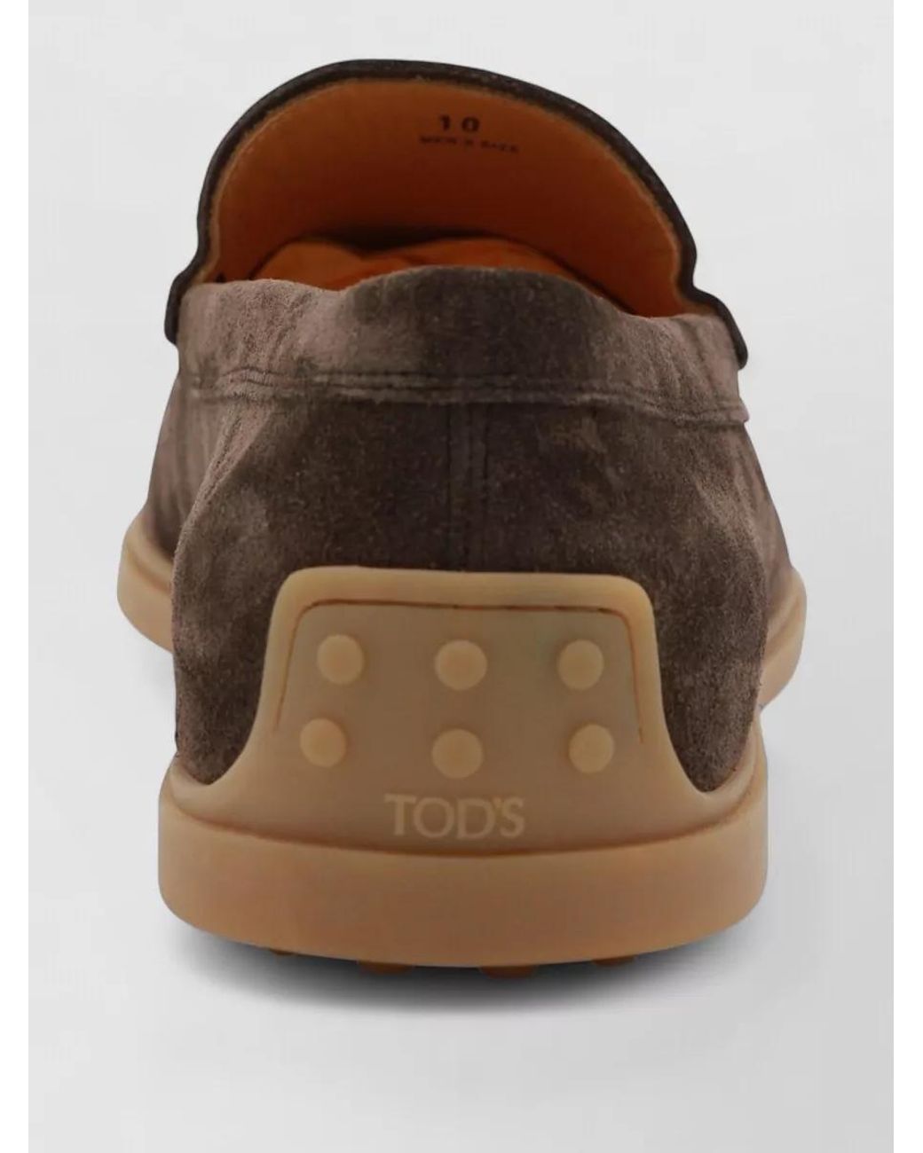 Tod's Brown Suede Leather Loafers for men