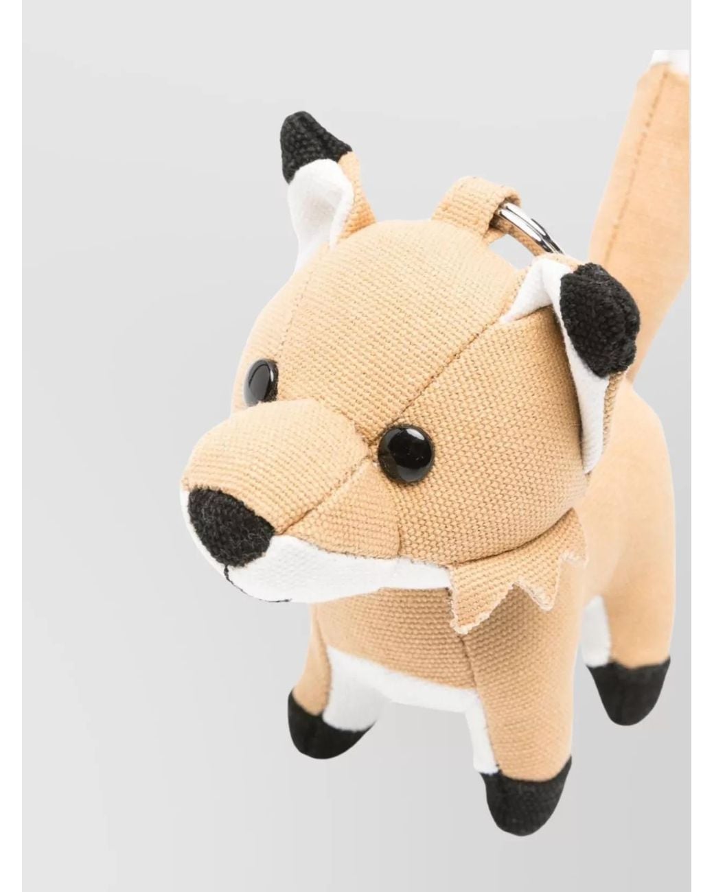 Maison Kitsuné Natural Fox Motif Plush Bag Charm for men