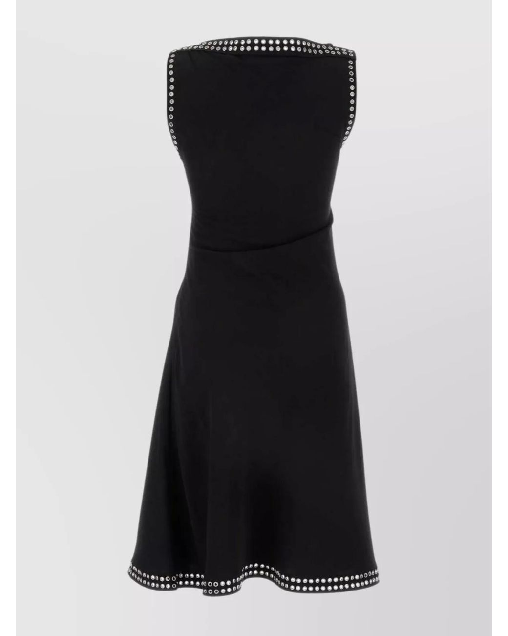 Burberry Black Satin Knee-Length Dress