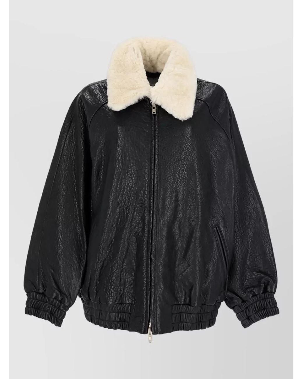 Stand Studio Black Leather Coat