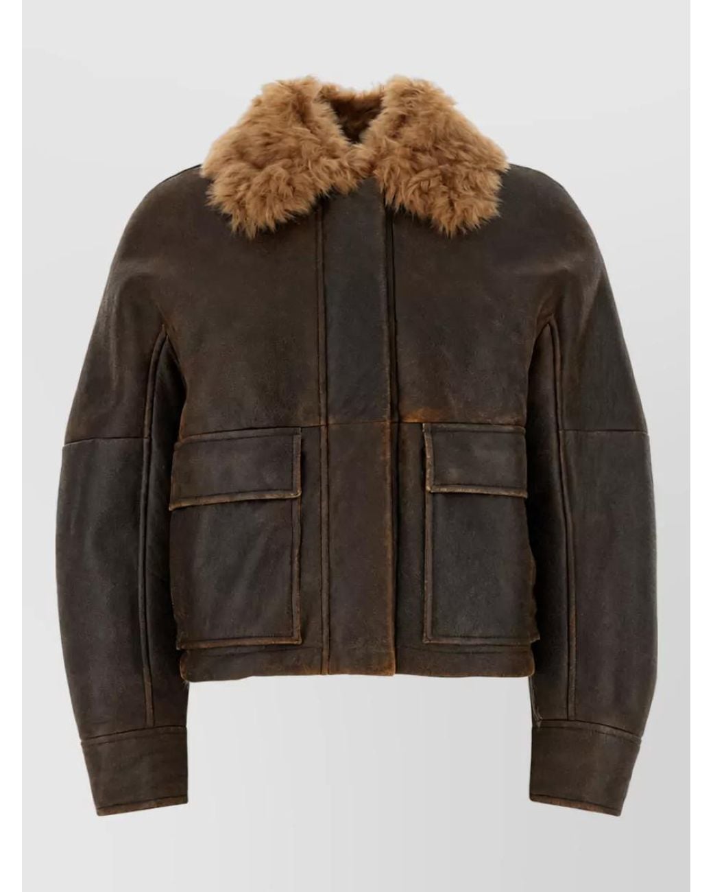 Brunello Cucinelli Black Shearling Jacket