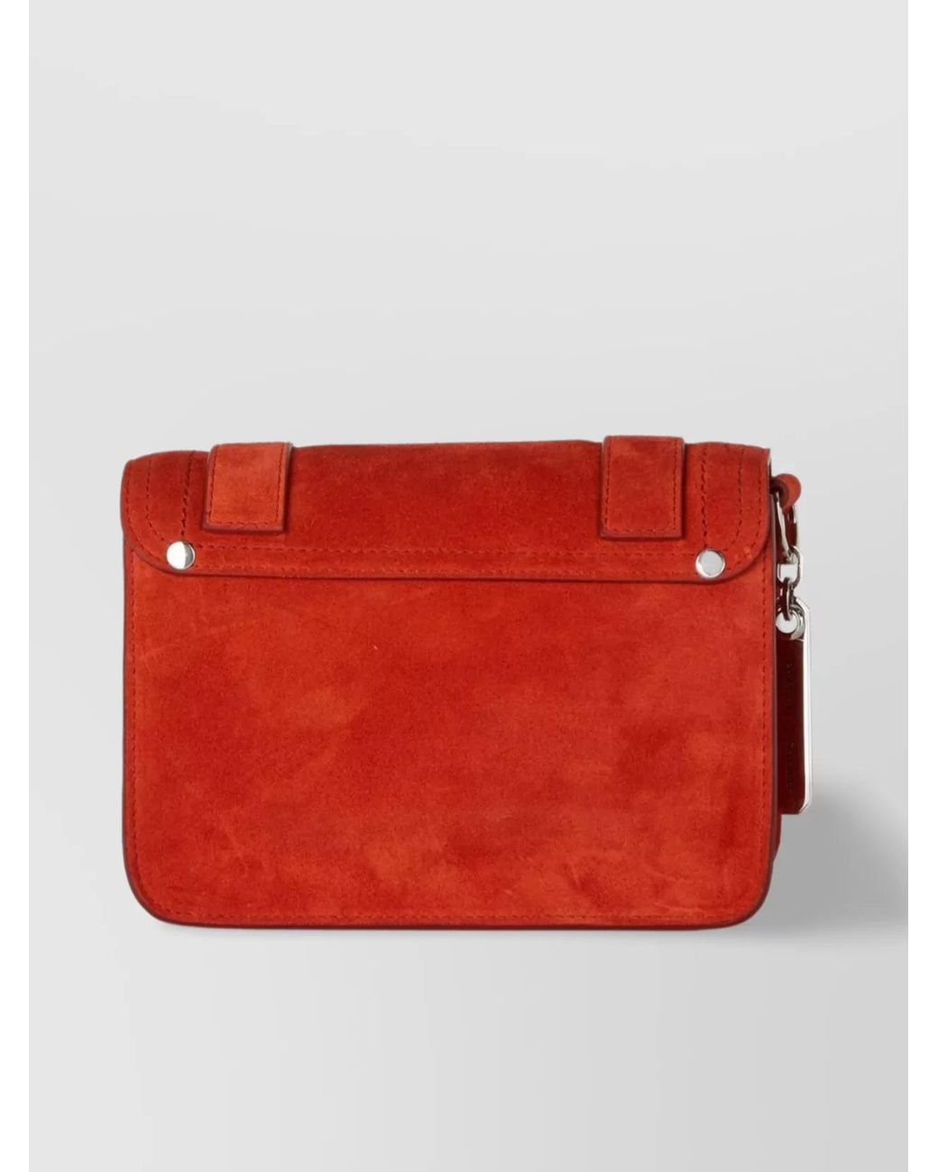 Proenza Schouler Red Mini Suede Crossbody Bag