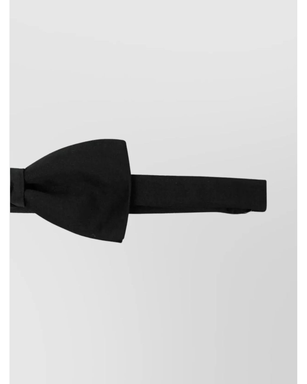 Saint Laurent Black Silk Satin Bow Tie for men