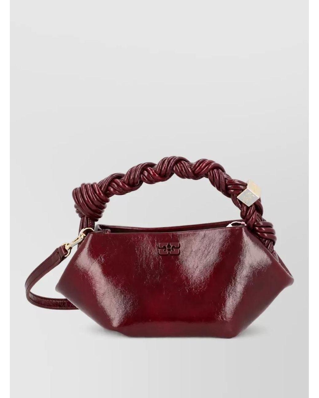Ganni Red Bou Mini Clutch Bag