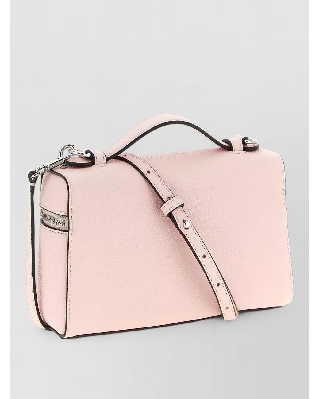 Tory Burch Pink Romy Mini Leather Crossbody Bag
