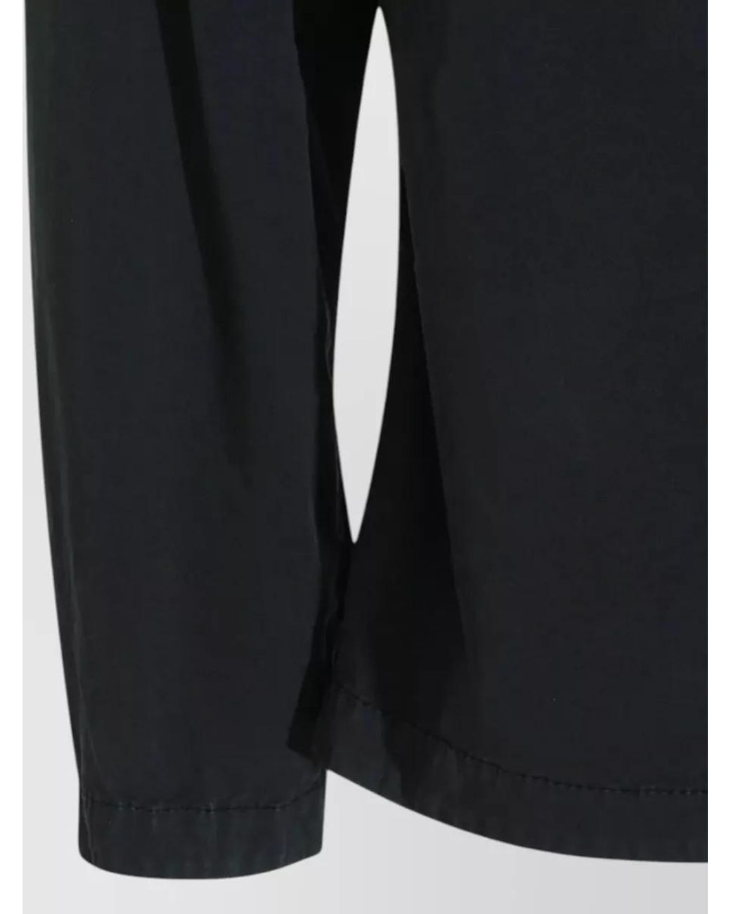 Stone Island Black Stretch Cotton Twill Shirt for men