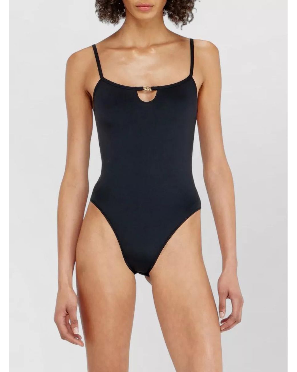 DIESEL Blue Cutout Bodysuit