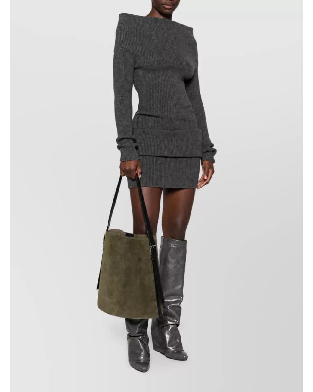 Coperni Green Na Leather Bucket Bag