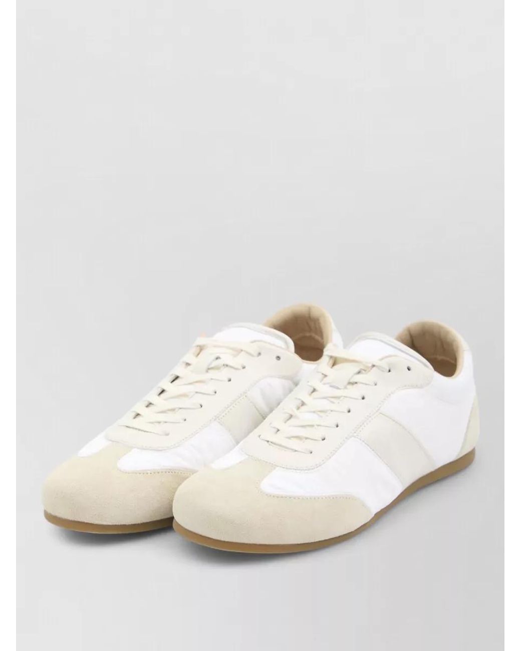 Lemaire White Calfskin Low-Top Sneakers