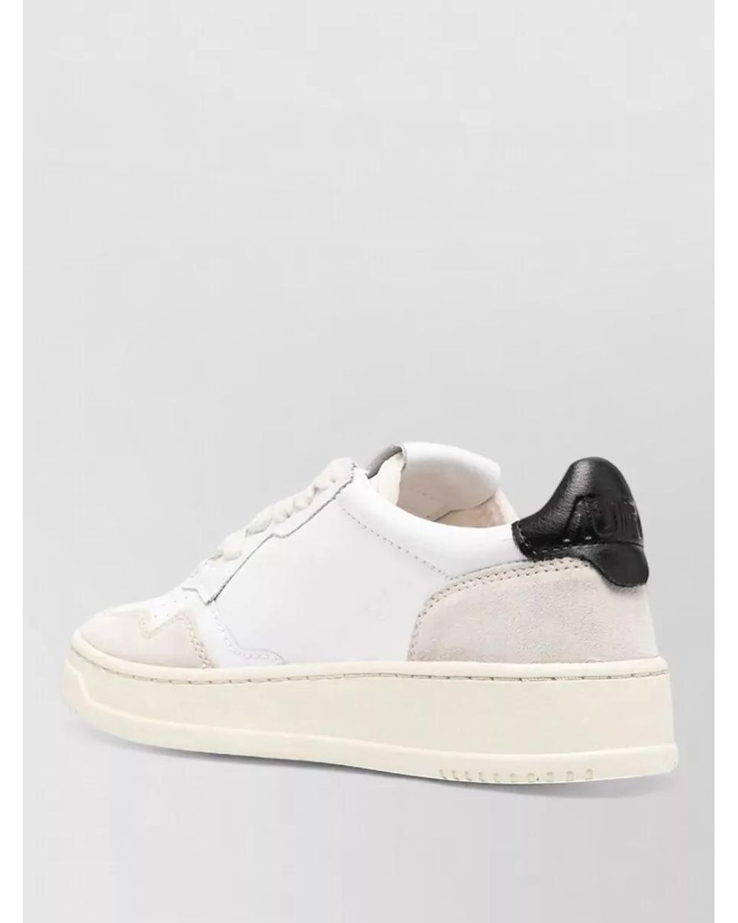 Autry Natural Leather Low-Top Lace-Up Sneakers