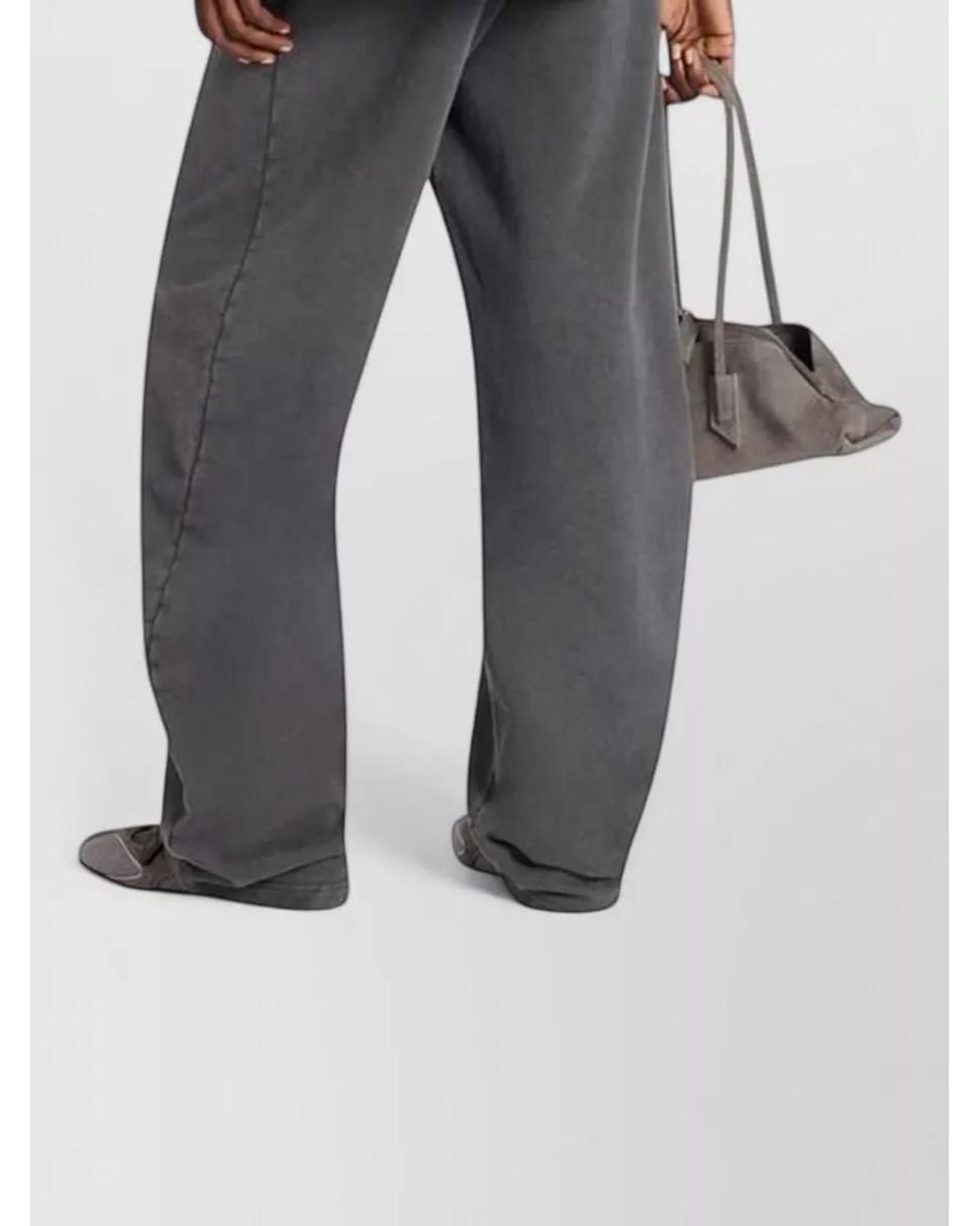 The Attico Gray Cotton Sweatshirt