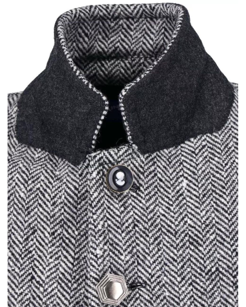 Junya Watanabe Gray Single Breasted Coat for men