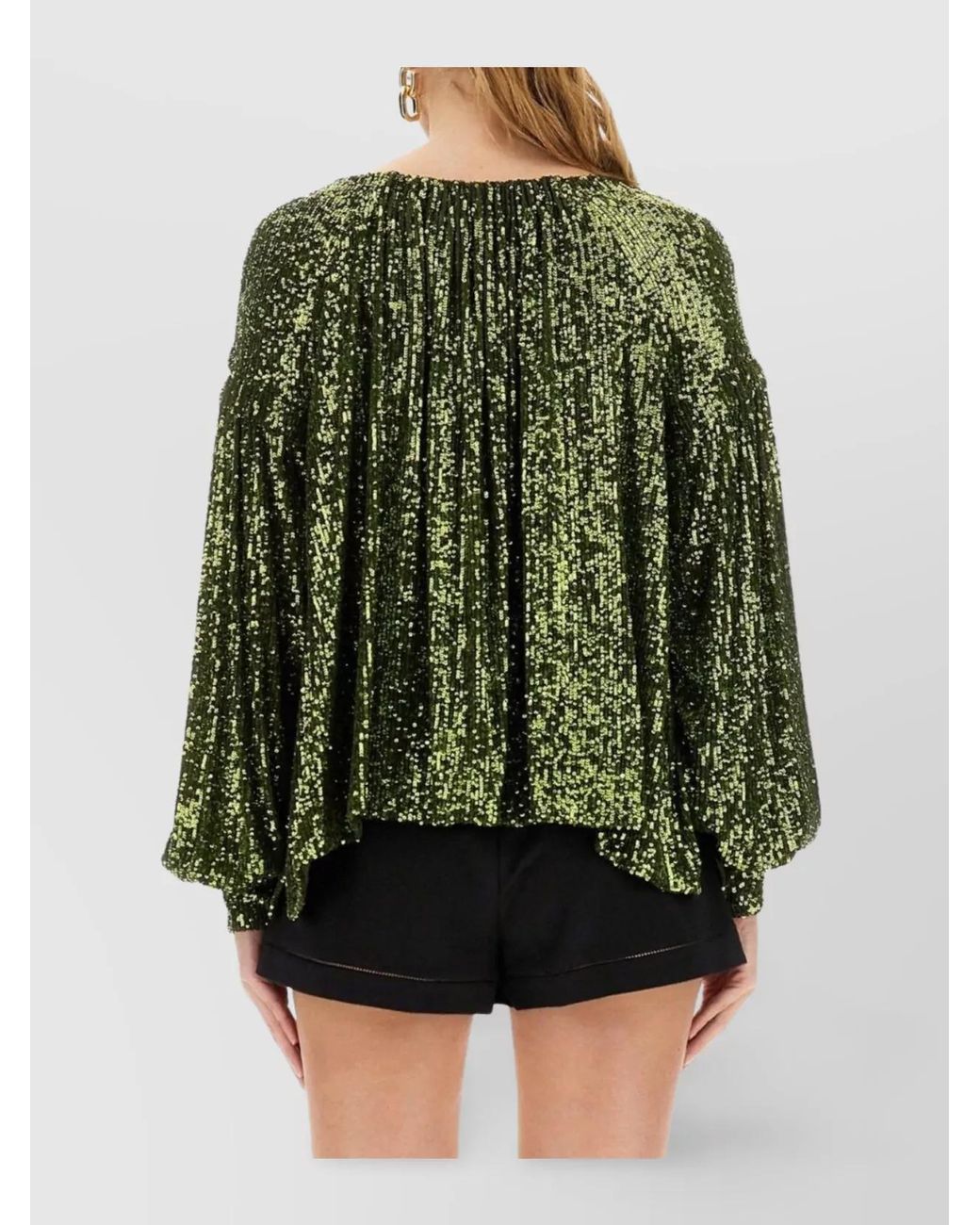 Rabanne Green Sequin Blouse