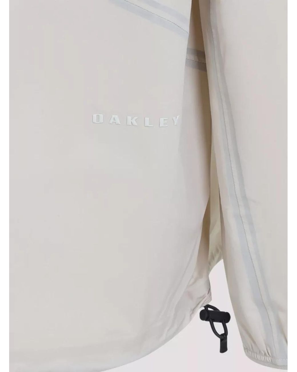 Oakley White Hooded Windbreaker Jacket for men