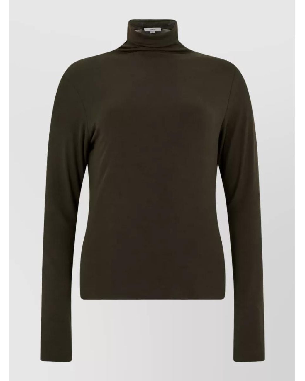 Vince Green High-Neck Long-Sleeve Top