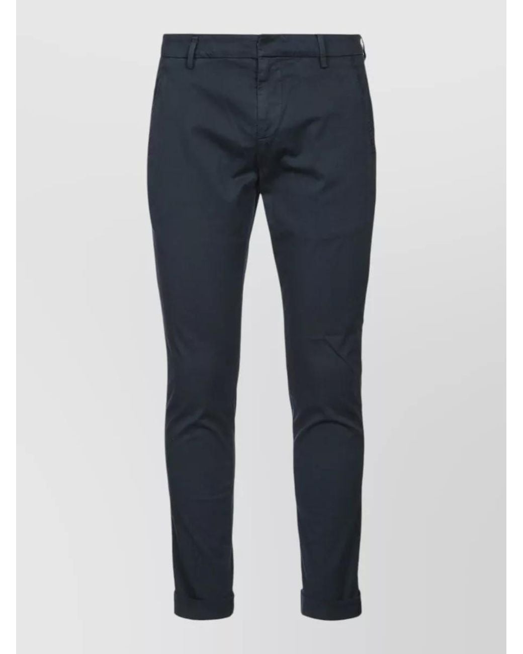 Dondup Blue Regular-Fit Straight-Leg Trousers for men