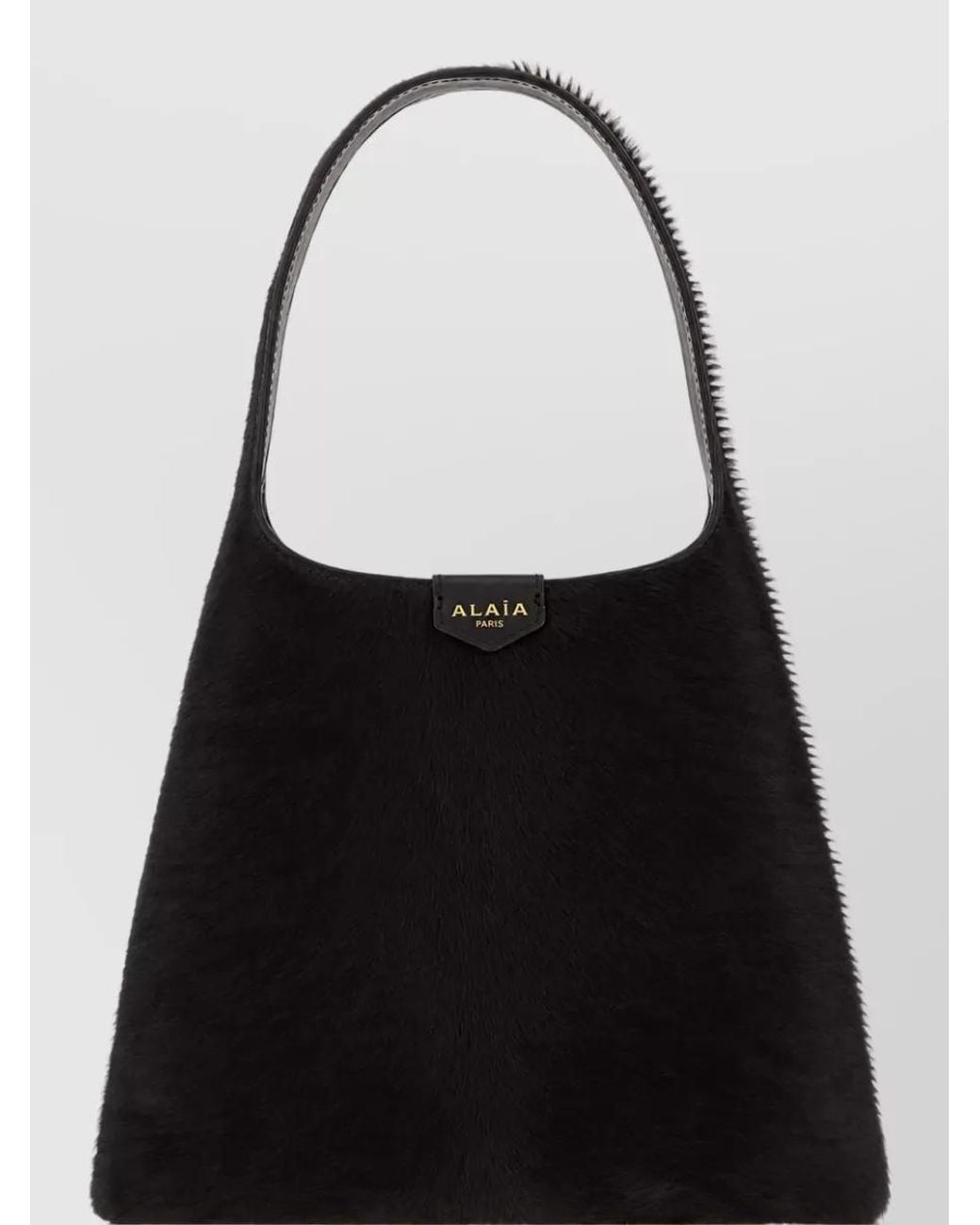 Alaïa Black Leather Tote Bag