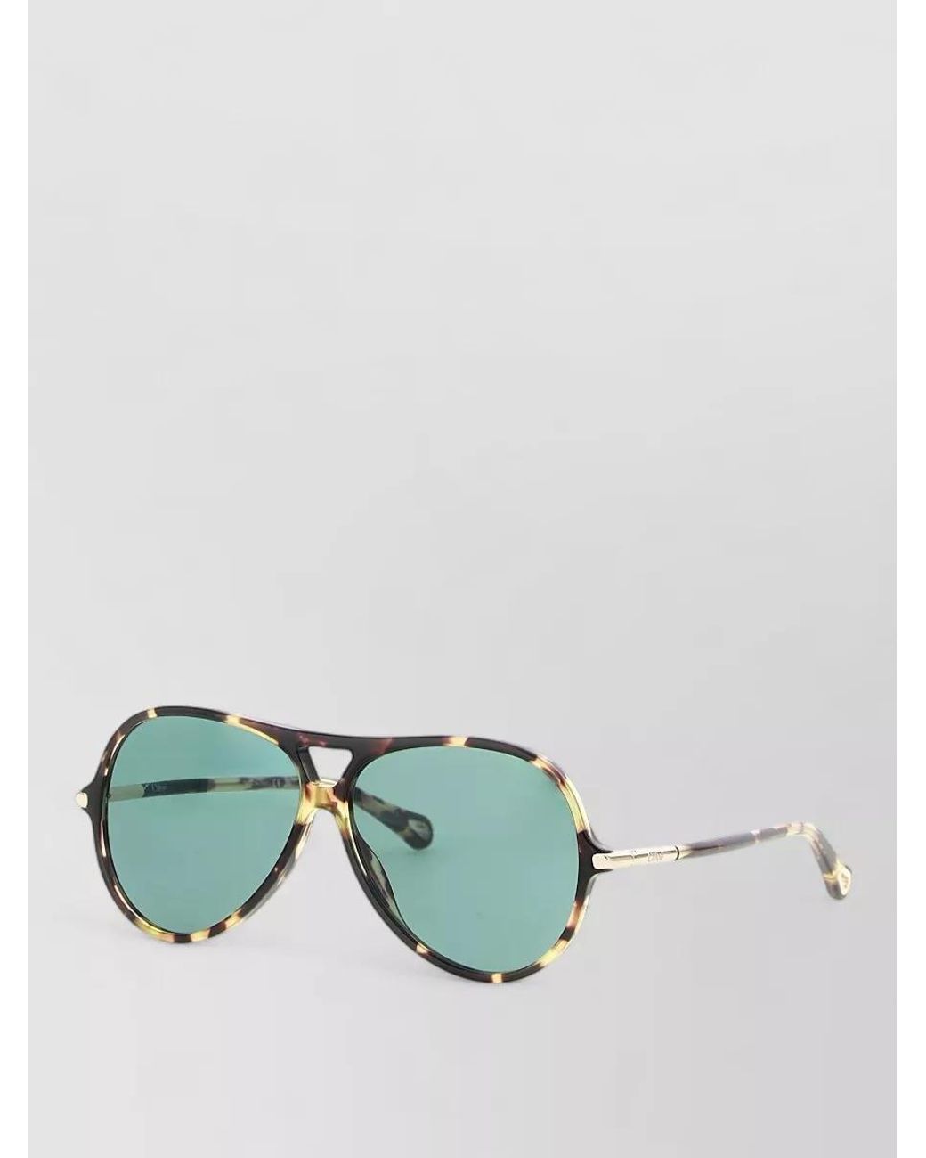 Chloé Green Aviator Sunglasses