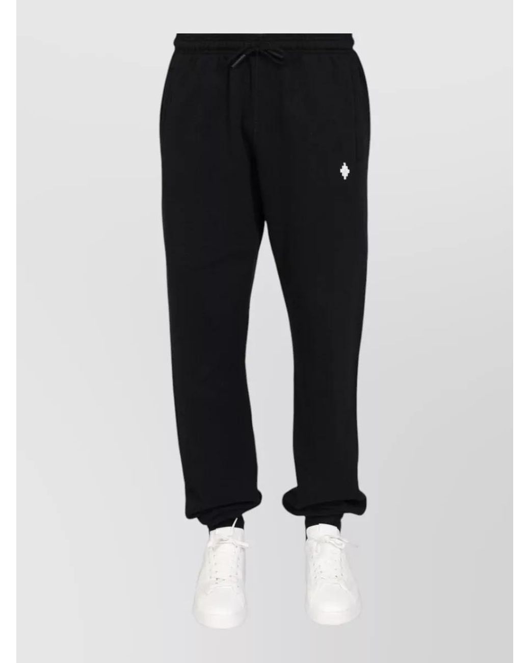 Marcelo Burlon Black Cotton Track Pants for men