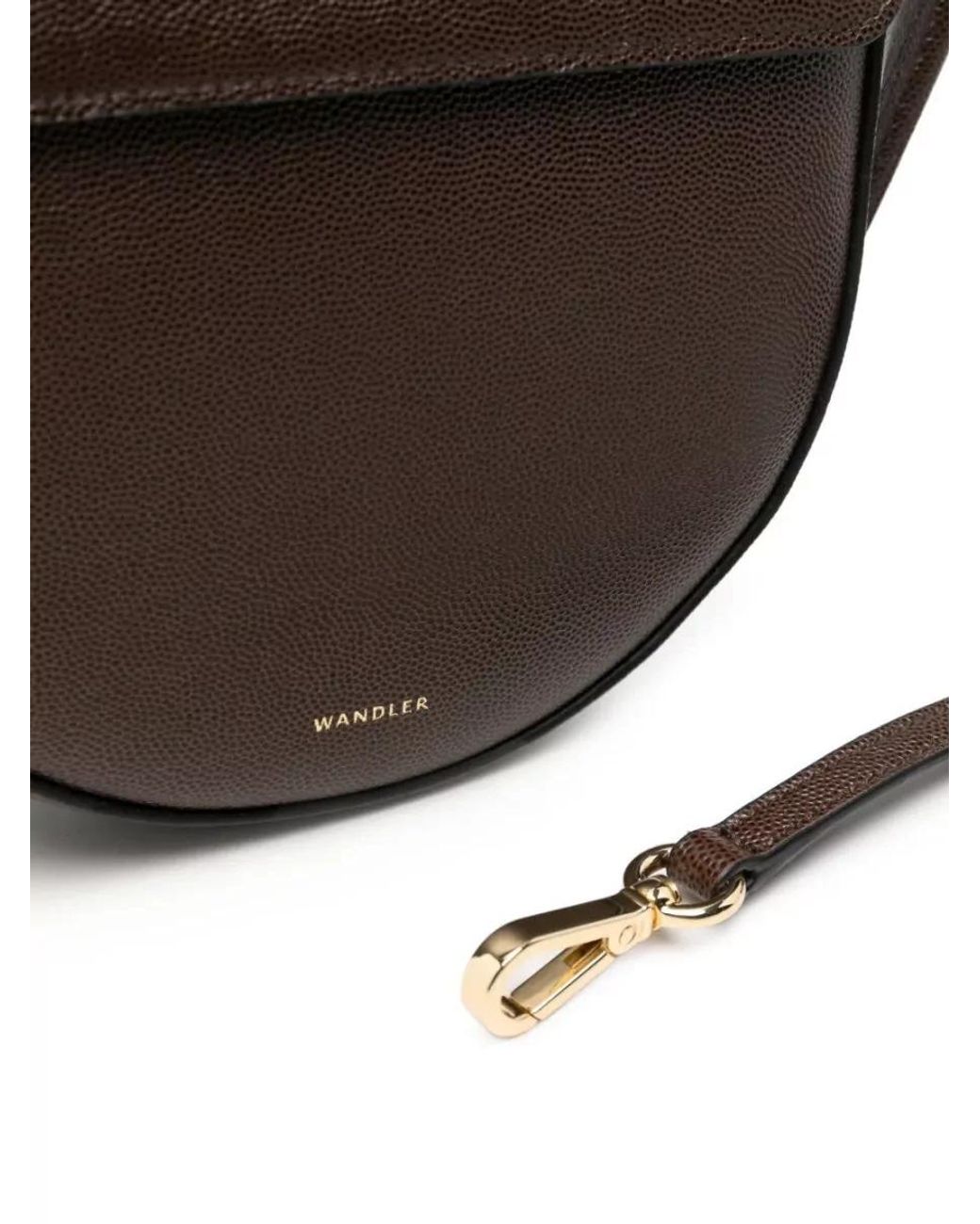 Wandler Brown Hortensia Mini Leather Tote Bag