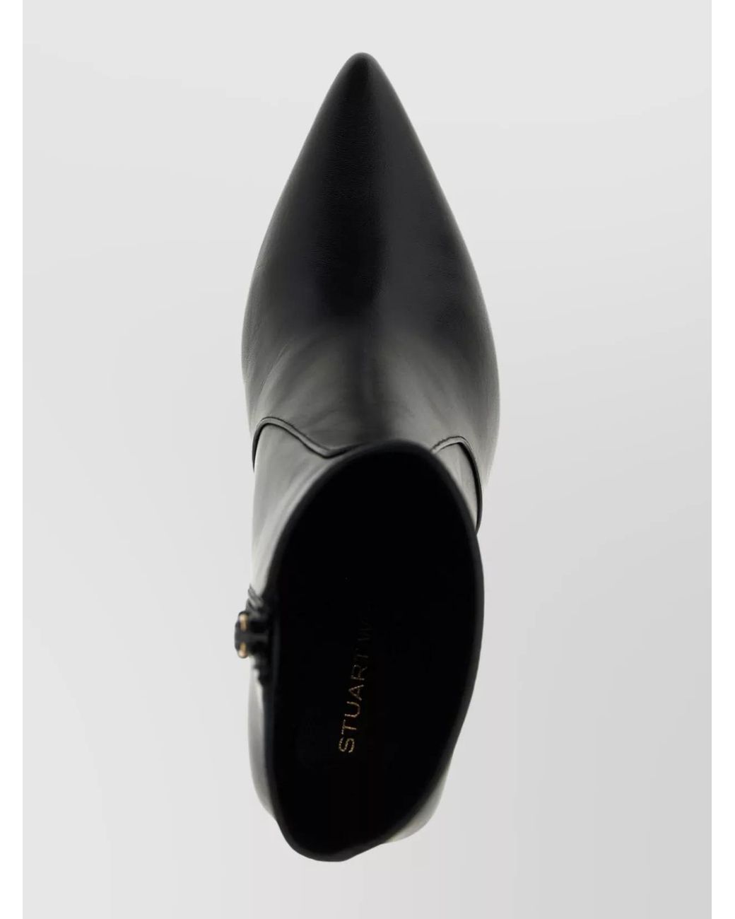 Stuart Weitzman Black Leather Ankle Boots