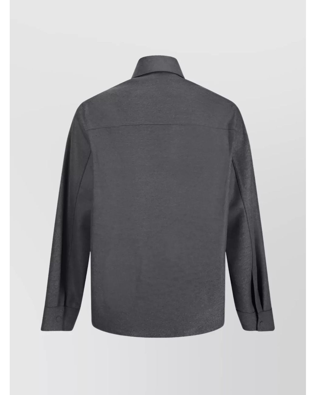 Jil Sander Gray Wool Shirt Jacket for men