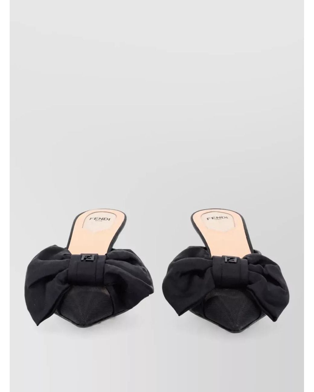 Fendi Black Colibrì Mules