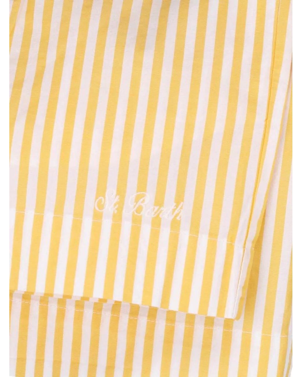 Mc2 Saint Barth Natural Cotton Straight Knee-Length Shorts