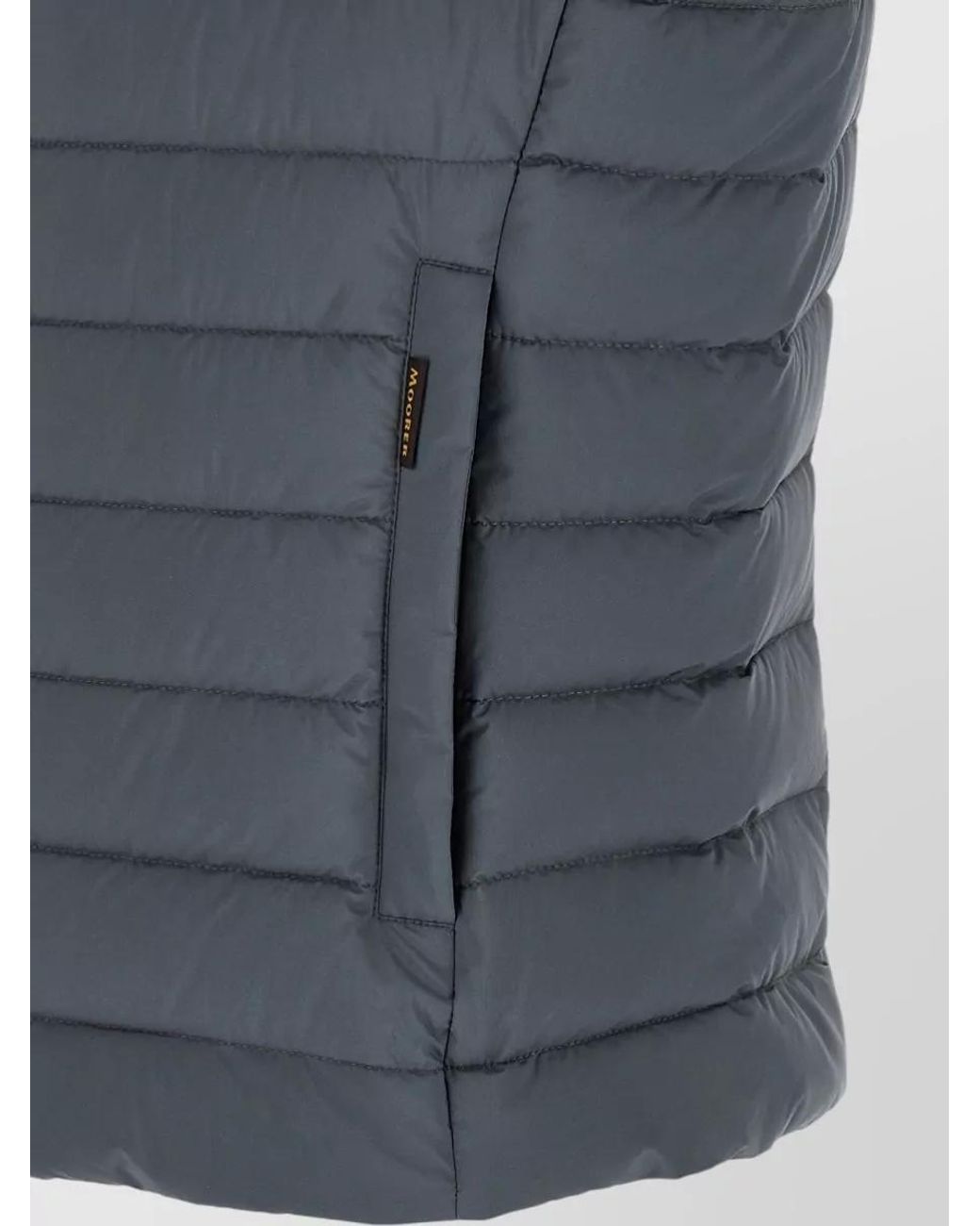 Moorer Blue Quilted Down Gilet for men