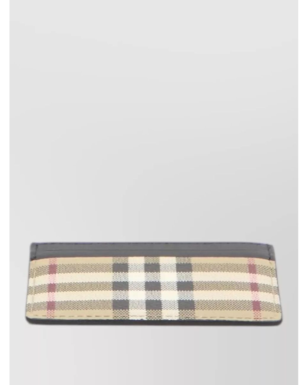 Burberry Black Check Card Holder for men