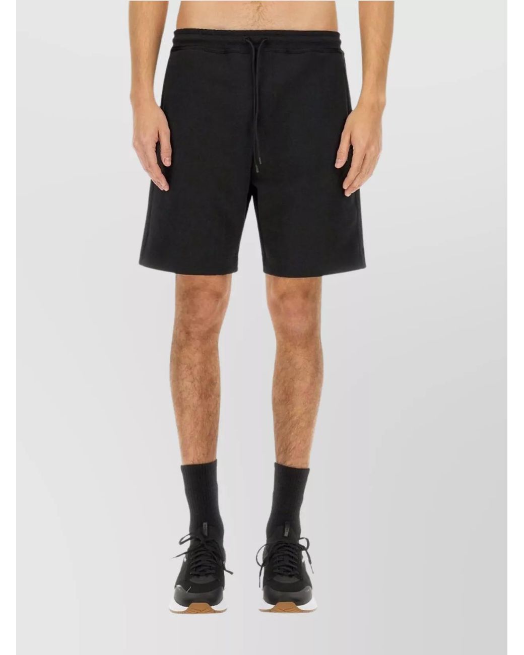 Boss Black Jersey Chino Shorts for men