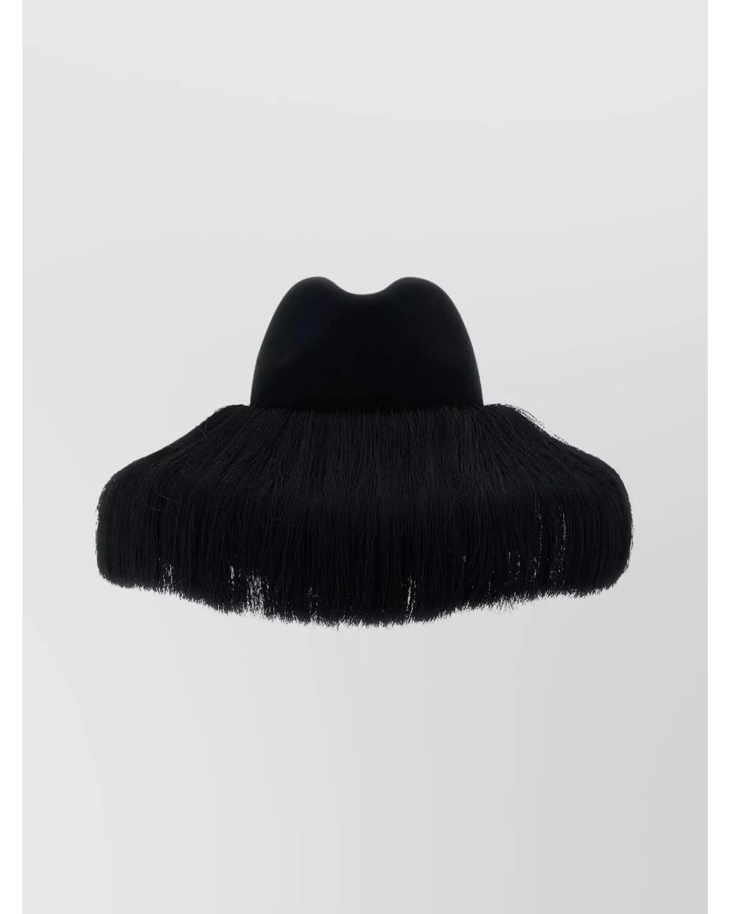 Comme des Garçons Black Wool Fedora Hat