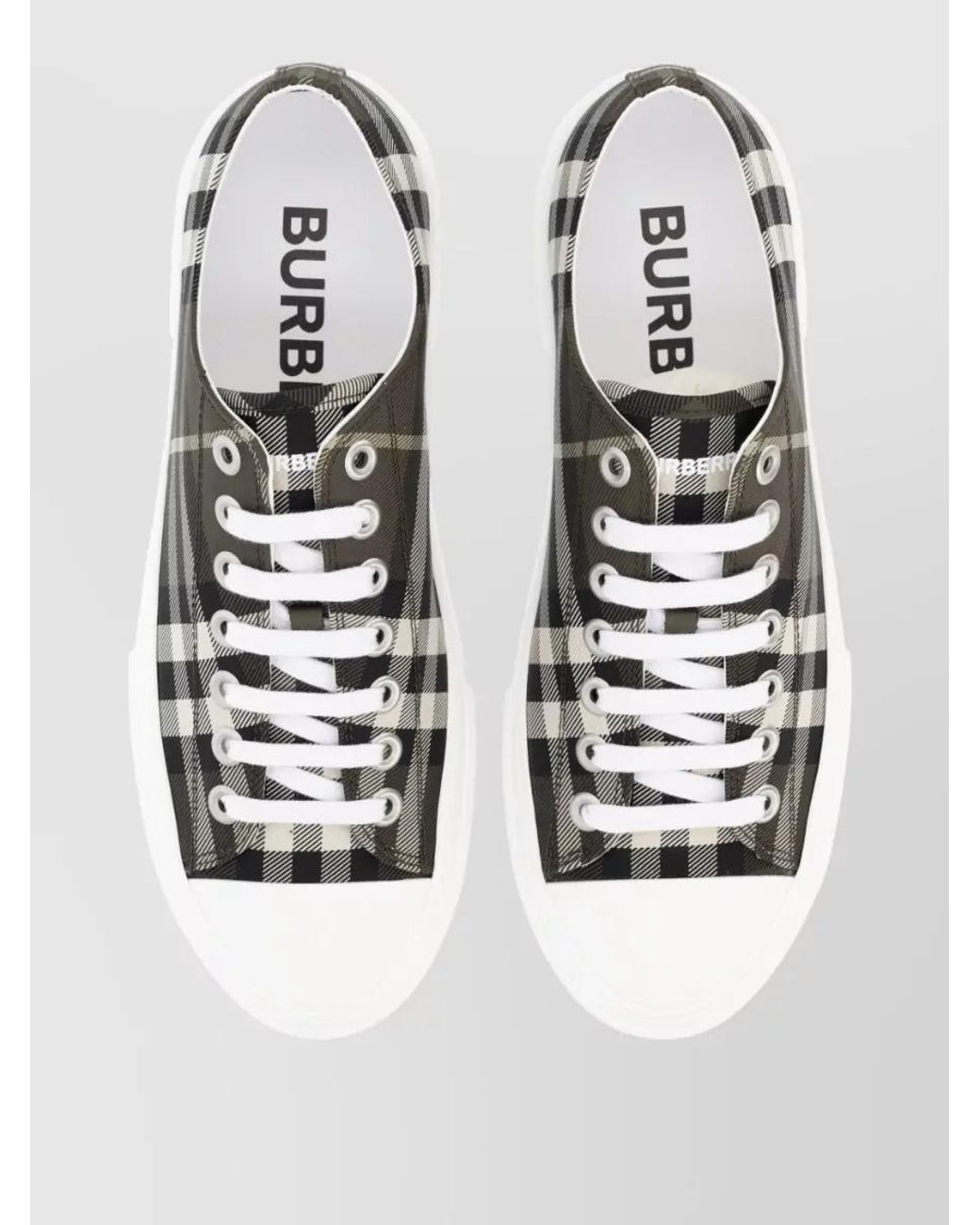 Burberry Metallic Check Low-Top Sneakers for men