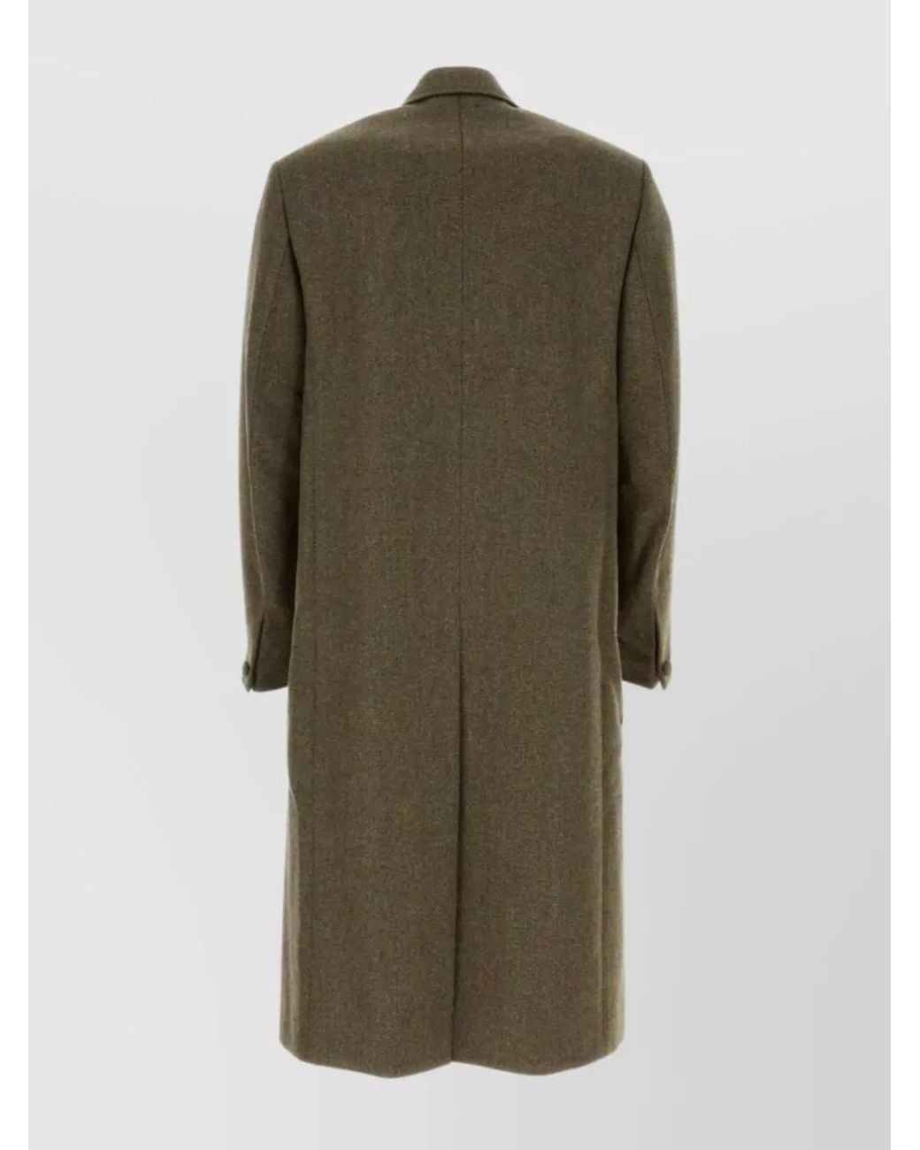 Givenchy Green Double-Breasted Oversize Wool Coat for men