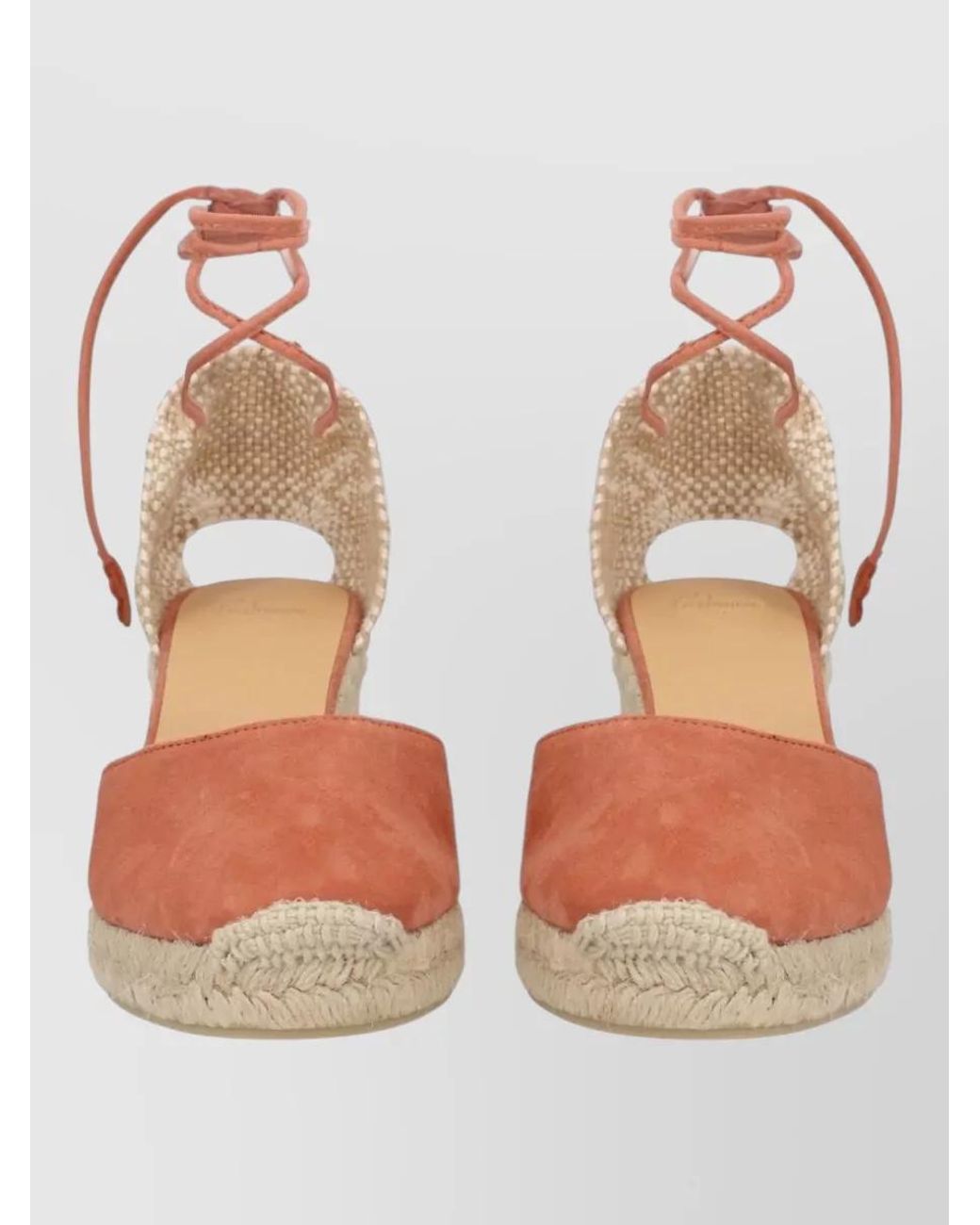 Castaner White Leather Espadrilles