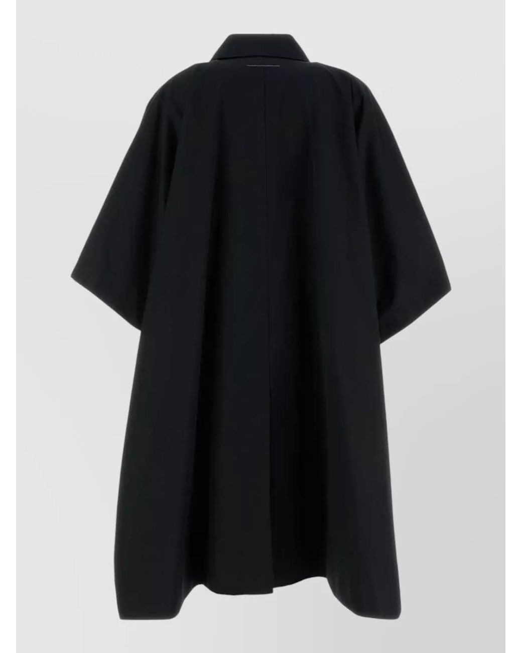 MM6 by Maison Margiela Black Cotton Cape