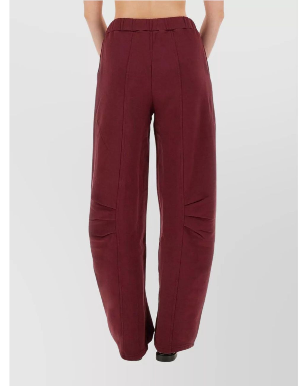 ROTATE BIRGER CHRISTENSEN Red Relaxed-Fit Wide-Leg Trousers
