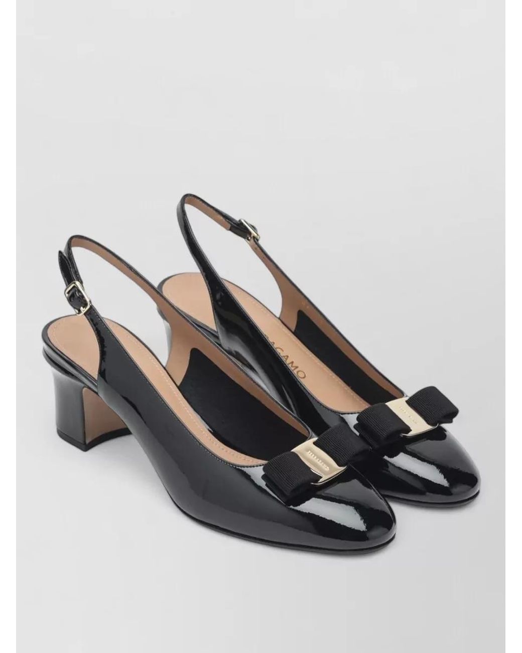 Ferragamo Multicolor Leather Slingback Pumps