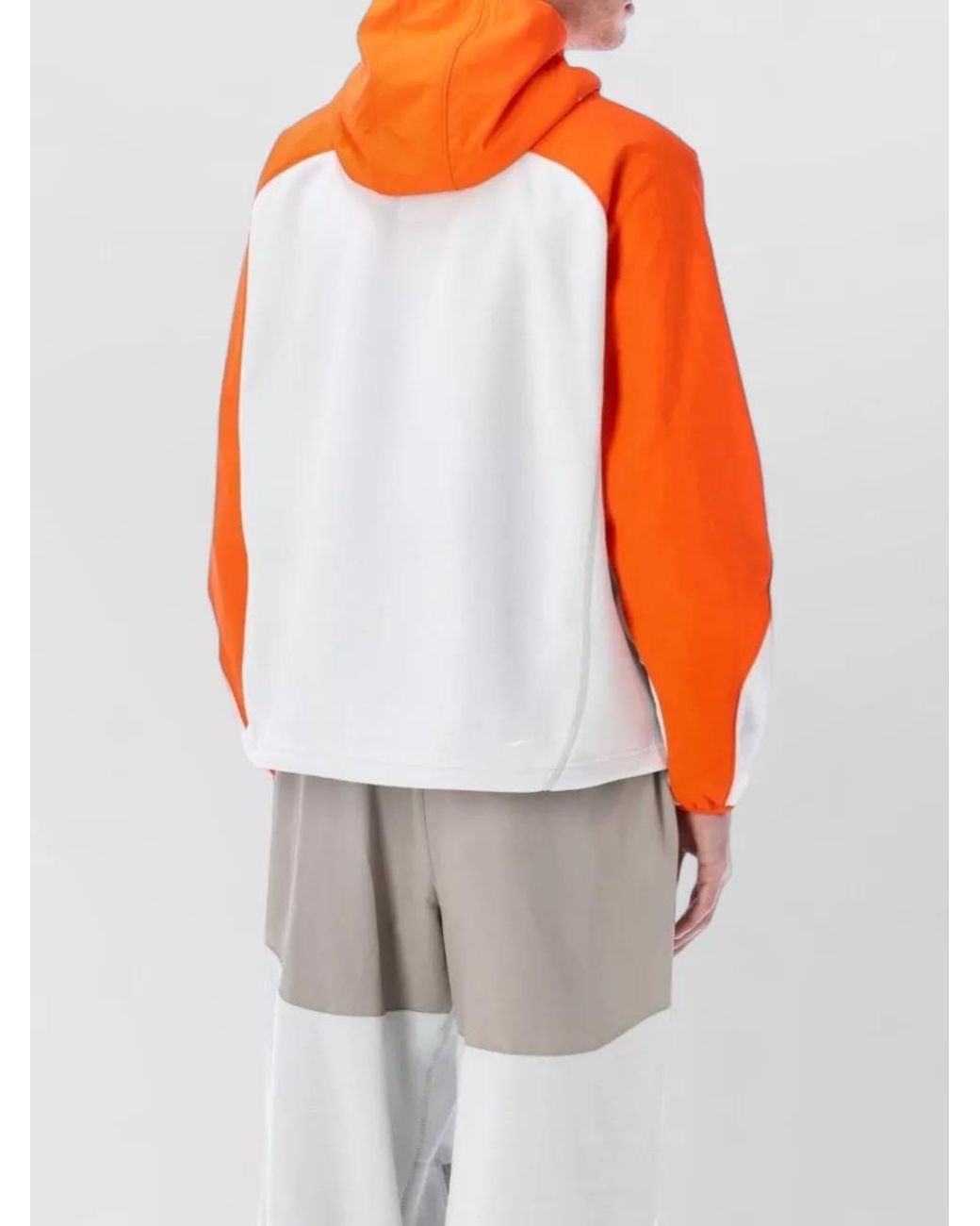 Nike White Fleece Hooded Jacket for men
