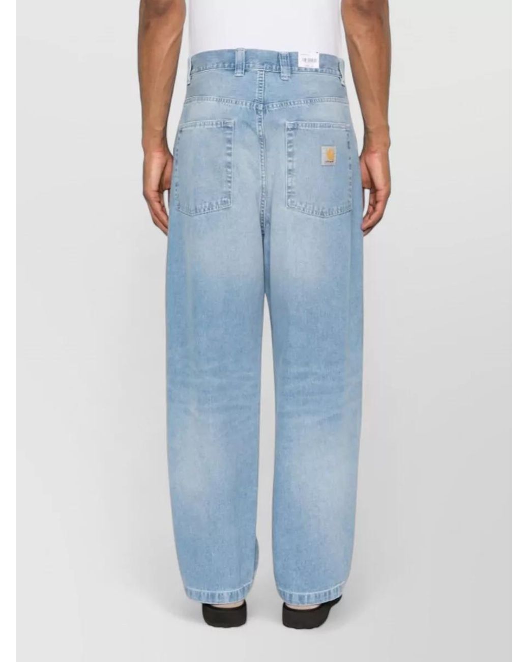 Carhartt Blue Denim Wide-Leg Loose-Fit Trousers for men