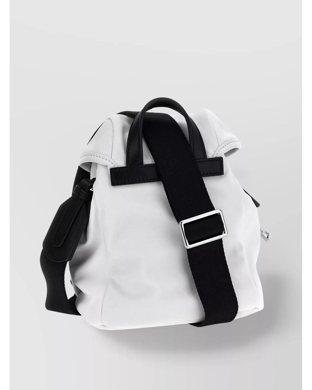 Moncler White Mini Water Repellent Backpack