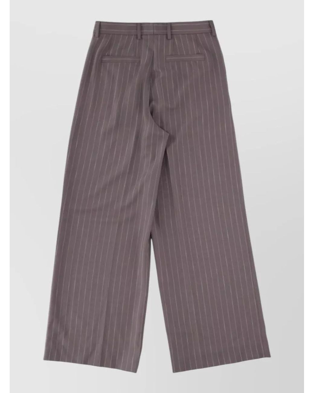 Dries Van Noten Purple Wide Leg Trousers