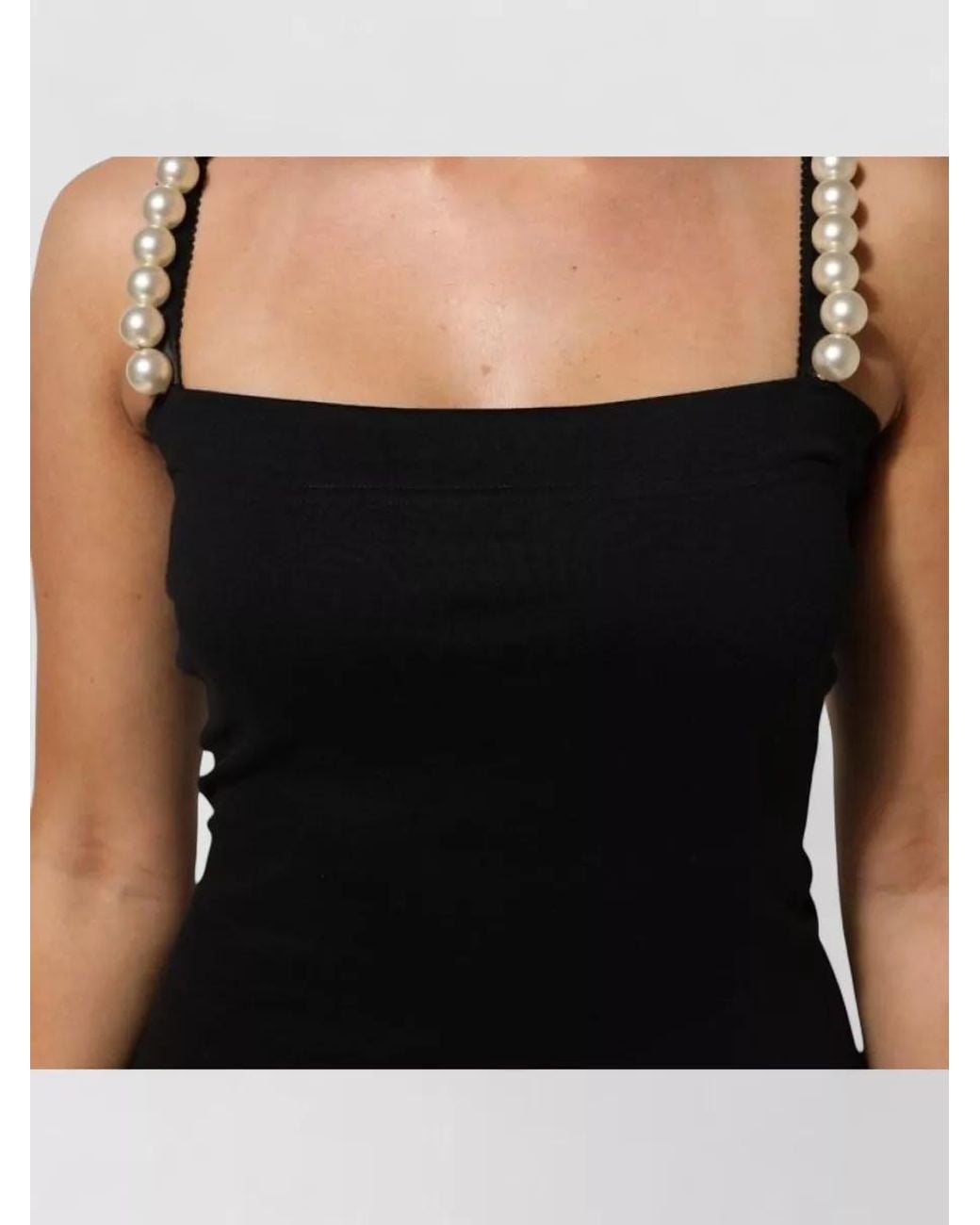 Dolce & Gabbana Black Cotton Sheath Mini Dress