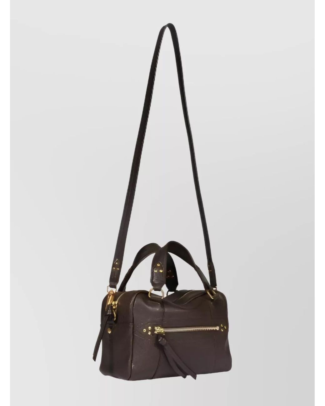 Jérôme Dreyfuss Brown Leather Shoulder Bag