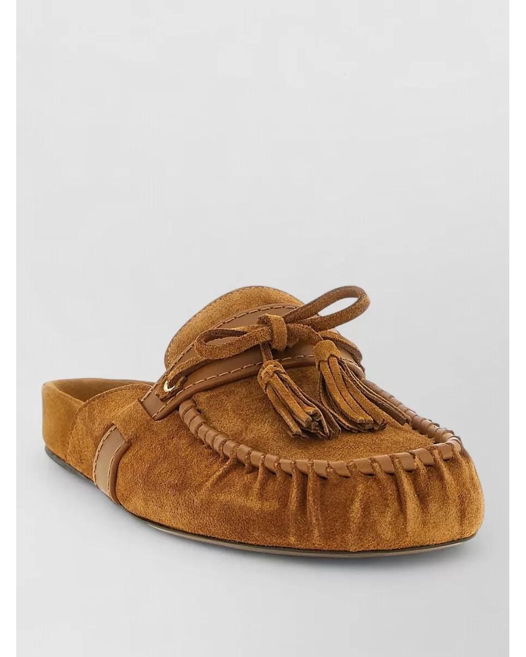 Isabel Marant Brown Leather Slippers