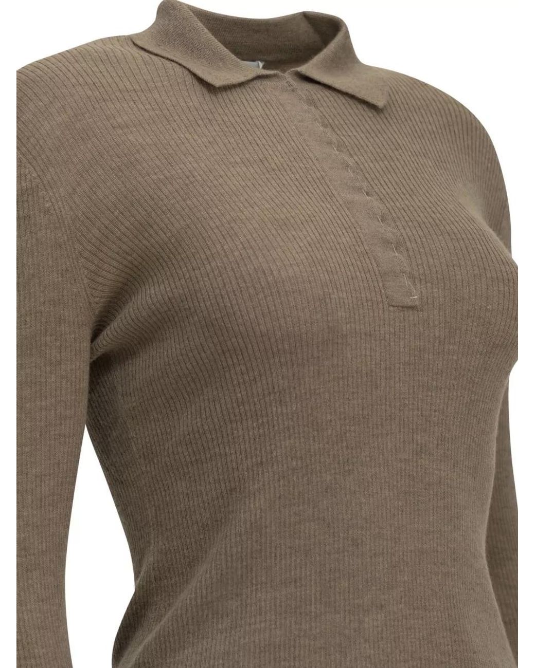 Max Mara Brown Cashmere Polo Shirt