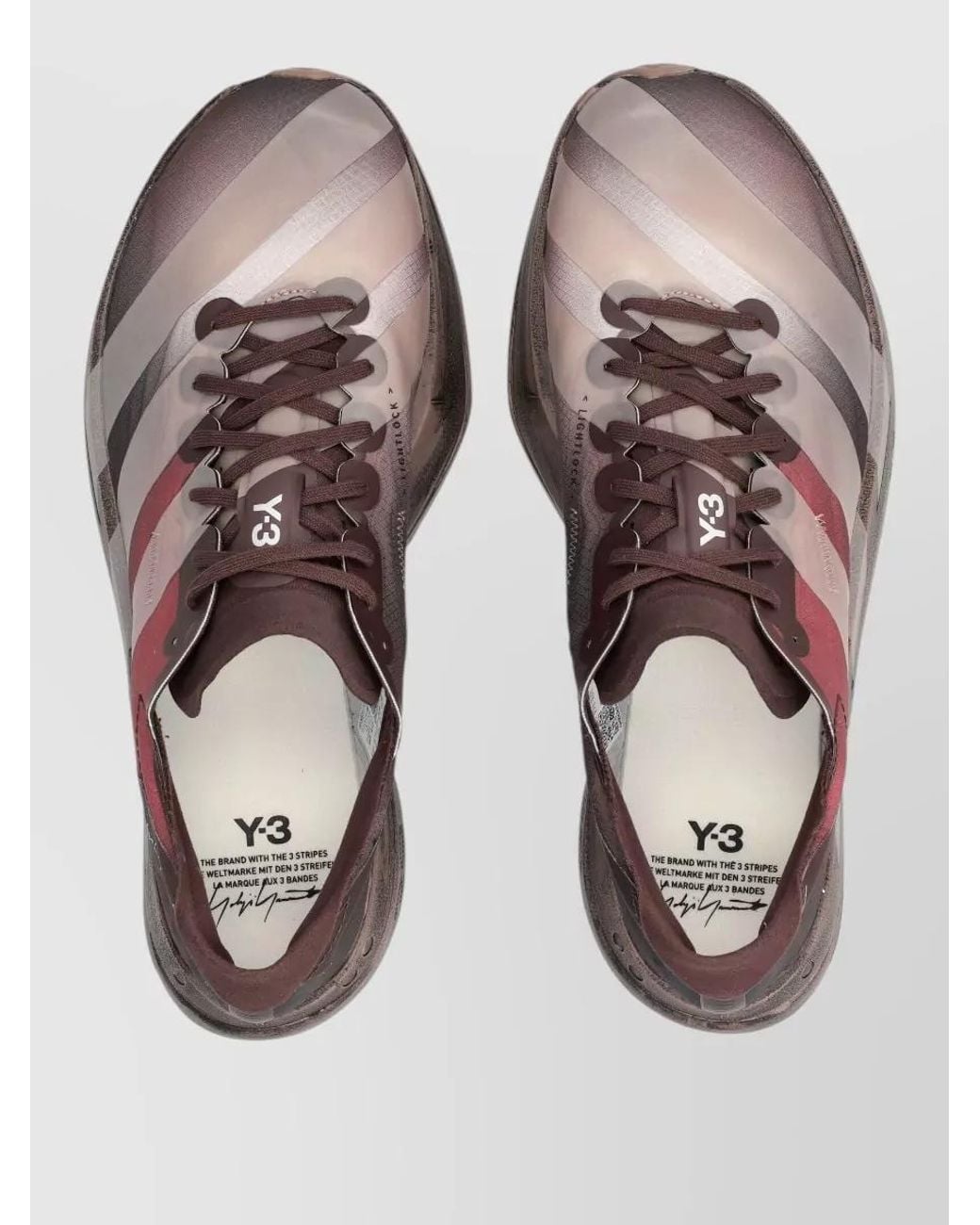 Y-3 Purple Adios Pro 4 Lace-Up Sneakers