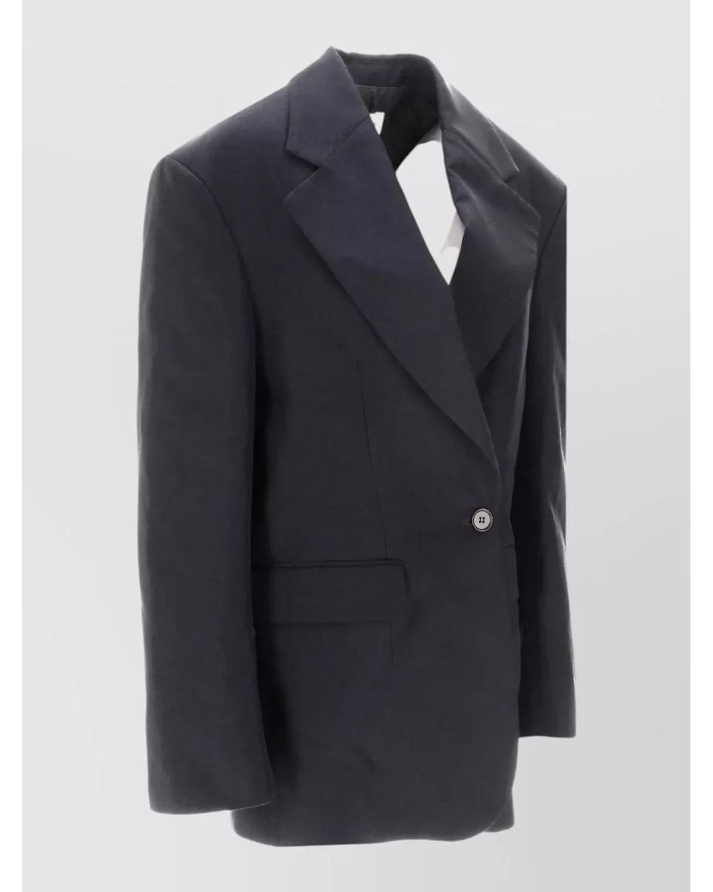 P.A.R.O.S.H. Blue Linen Blend Blazer