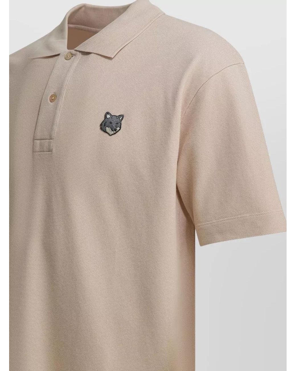 Maison Kitsuné Natural Cotton Piqué Comfort-Fit Polo Shirt for men